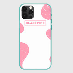 Чехол для iPhone 12 Pro Max Black pink, цвет: 3D-мятный