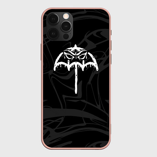 Чехол iPhone 12 Pro Max Bring me the horizon / 3D-Светло-розовый – фото 1