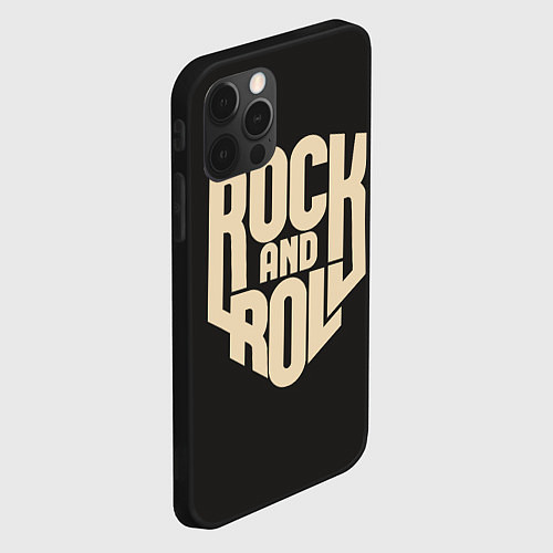 Чехол iPhone 12 Pro Max ROCK AND ROLL Рокер / 3D-Черный – фото 2