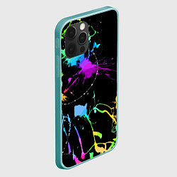 Чехол для iPhone 12 Pro Max Neon vanguard fashion pattern, цвет: 3D-мятный — фото 2