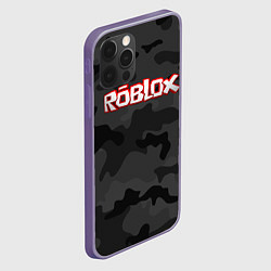 Чехол для iPhone 12 Pro Max Roblox Камуфляж Тёмные Воды, цвет: 3D-серый — фото 2