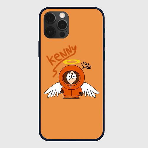 Чехол iPhone 12 Pro Max Южный парк - Кенни Kenny / 3D-Черный – фото 1