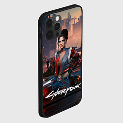 Чехол для iPhone 12 Pro Max Panam Cyberpunk2077, цвет: 3D-черный — фото 2