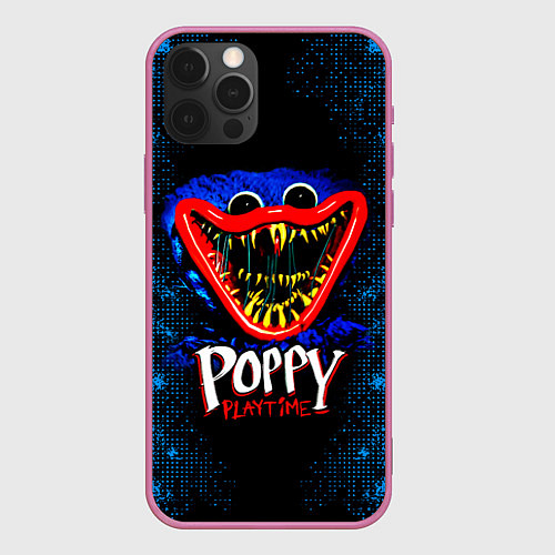 Чехол iPhone 12 Pro Max POPPY PLAYTIME ХАГГИ ВАГГИ ПОППИ ПЛЕЙТАЙМ / 3D-Малиновый – фото 1