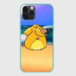 Чехол iPhone 12 Pro Max Желтый слон