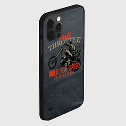 Чехол для iPhone 12 Pro Max Full Throttle Полный газ, цвет: 3D-черный — фото 2