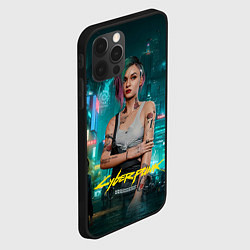 Чехол для iPhone 12 Pro Max Judy Cyberpunk 2077, цвет: 3D-черный — фото 2