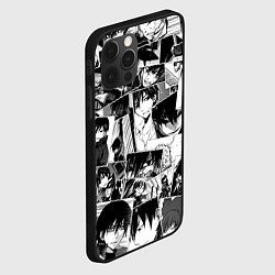 Чехол для iPhone 12 Pro Max Темнее чёрного паттерн, цвет: 3D-черный — фото 2
