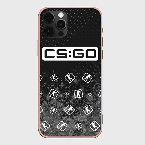 Чехол iPhone 12 Pro Max CS GO Арт / 3D-Светло-розовый – фото 1