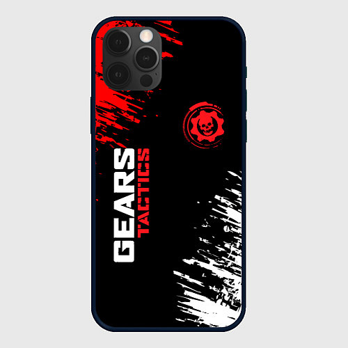 Чехол iPhone 12 Pro Max Gears tactics gears of war / 3D-Черный – фото 1