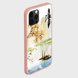 Чехол для iPhone 12 Pro Max China Landscape, цвет: 3D-светло-розовый — фото 2