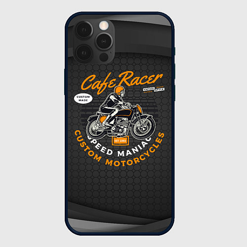 Чехол iPhone 12 Pro Max Moto Sport / 3D-Черный – фото 1