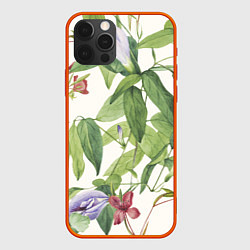 Чехол iPhone 12 Pro Max Цветы Нежная Листва
