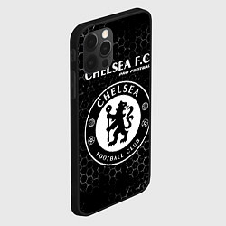 Чехол для iPhone 12 Pro Max CHELSEA Pro Football Соты, цвет: 3D-черный — фото 2