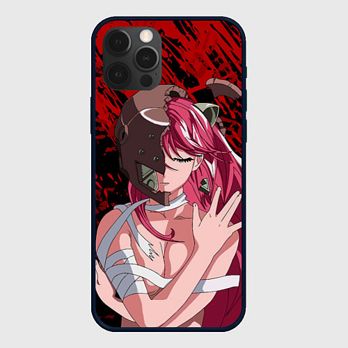 Чехол iPhone 12 Pro Max Elfen Lied 3D / 3D-Черный – фото 1