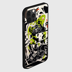 Чехол для iPhone 12 Pro Max Cyber pattern Skull Vanguard Fashion, цвет: 3D-черный — фото 2