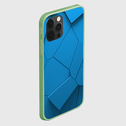 Чехол для iPhone 12 Pro Max 3д геометрия, цвет: 3D-салатовый — фото 2