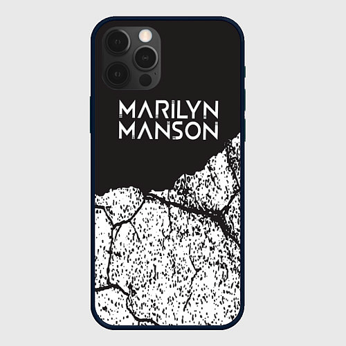 Чехол iPhone 12 Pro Max Marilyn manson / 3D-Черный – фото 1