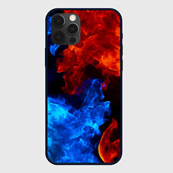 Чехол iPhone 12 Pro Max Огонь - Вода Инь - Янь