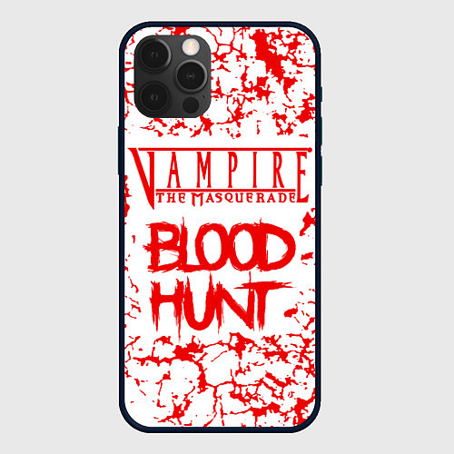 Чехол iPhone 12 Pro Max Vampire The Masquerade Bloodhunt, лого / 3D-Черный – фото 1