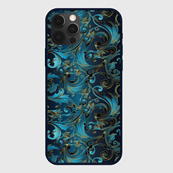 Чехол iPhone 12 Pro Max Blue Abstract Узоры