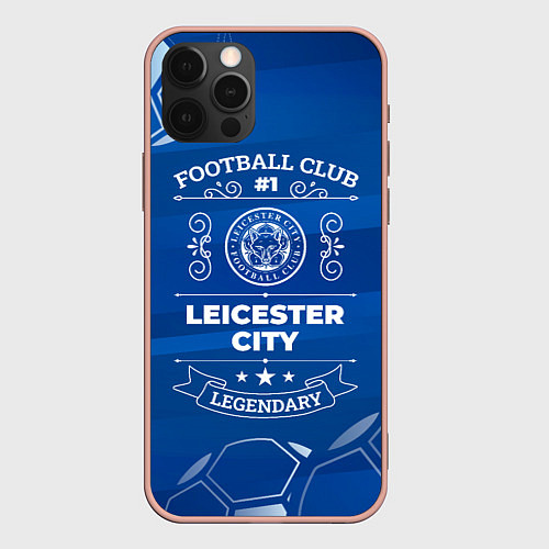 Чехол iPhone 12 Pro Max Leicester City FC 1 / 3D-Светло-розовый – фото 1