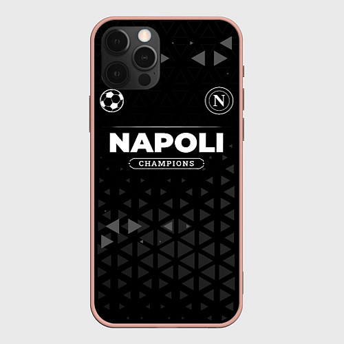 Чехол iPhone 12 Pro Max Napoli Форма Champions / 3D-Светло-розовый – фото 1