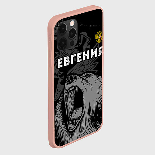 Чехол iPhone 12 Pro Max Евгения Россия Медведь / 3D-Светло-розовый – фото 2