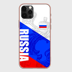 Чехол iPhone 12 Pro Max RUSSIA - SPORTWEAR - ТРИКОЛОР