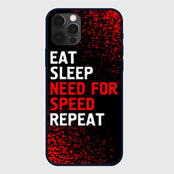 Чехол iPhone 12 Pro Max Eat Sleep Need for Speed Repeat - Спрей