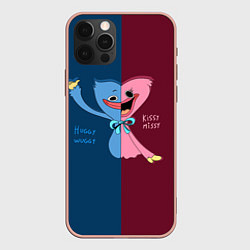 Чехол для iPhone 12 Pro Max POPPY PLAYTIME HAGGY WAGGY AND KISSY MISSY, цвет: 3D-светло-розовый