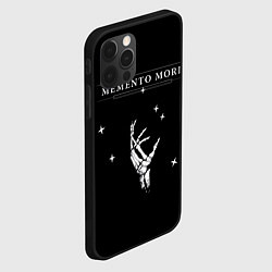 Чехол для iPhone 12 Pro Max Memento Mori Надпись, цвет: 3D-черный — фото 2