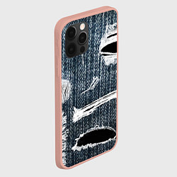 Чехол для iPhone 12 Pro Max Джинсовое рваньё Fashion trend, цвет: 3D-светло-розовый — фото 2