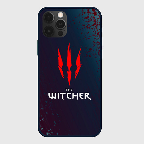 Чехол iPhone 12 Pro Max THE WITCHER - ВЕДЬМАК КРАСНЫЕ КОГТИ / 3D-Черный – фото 1