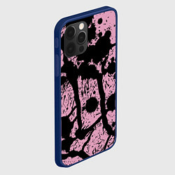 Чехол для iPhone 12 Pro Max Кляксы Авангард Узор Blots Vanguard Pattern, цвет: 3D-тёмно-синий — фото 2