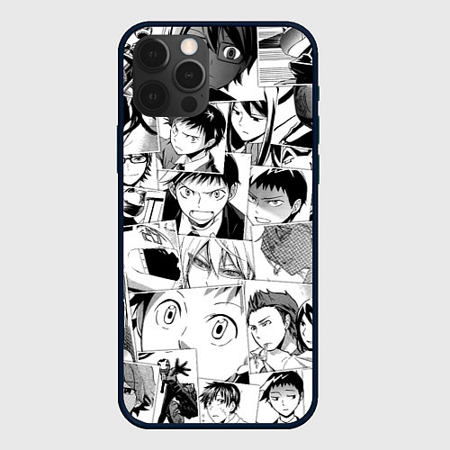 Чехол iPhone 12 Pro Max Durarara pattern / 3D-Черный – фото 1