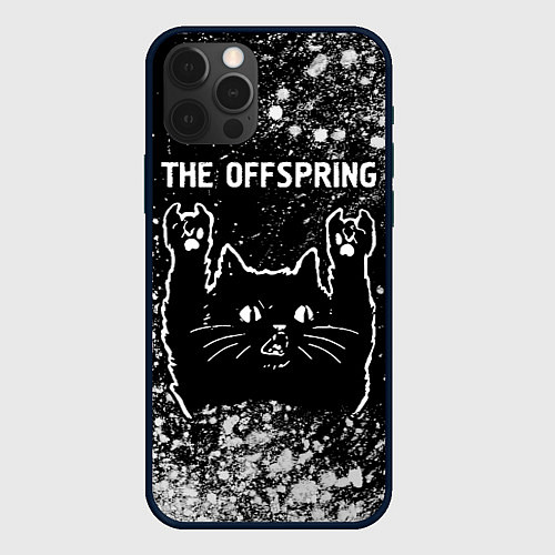 Чехол iPhone 12 Pro Max The Offspring Rock Cat / 3D-Черный – фото 1