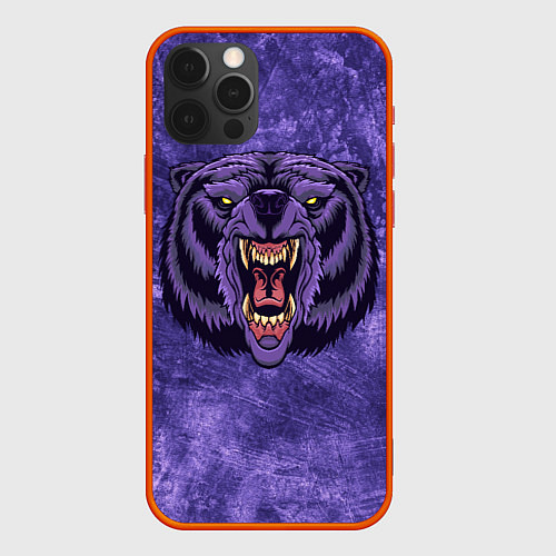 Чехол iPhone 12 Pro Max Мистический медведь / 3D-Красный – фото 1