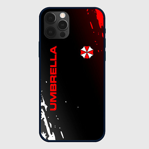 Чехол iPhone 12 Pro Max Resident evil амбрелла / 3D-Черный – фото 1