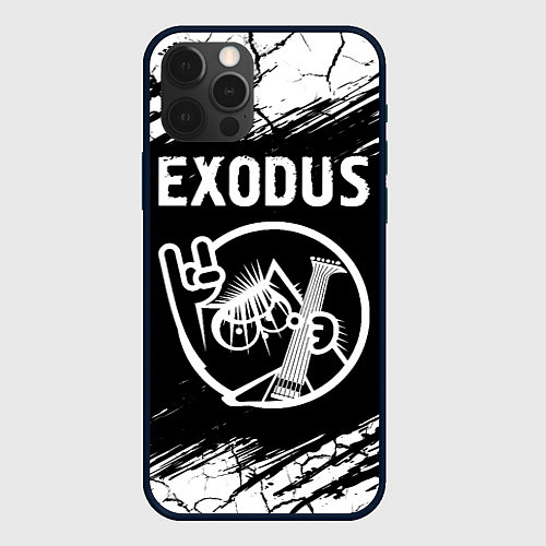 Чехол iPhone 12 Pro Max Exodus КОТ Краски / 3D-Черный – фото 1