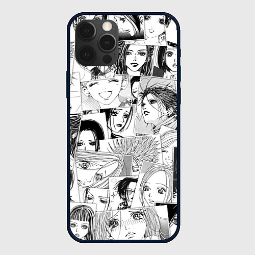 Чехол iPhone 12 Pro Max Nana pattern / 3D-Черный – фото 1