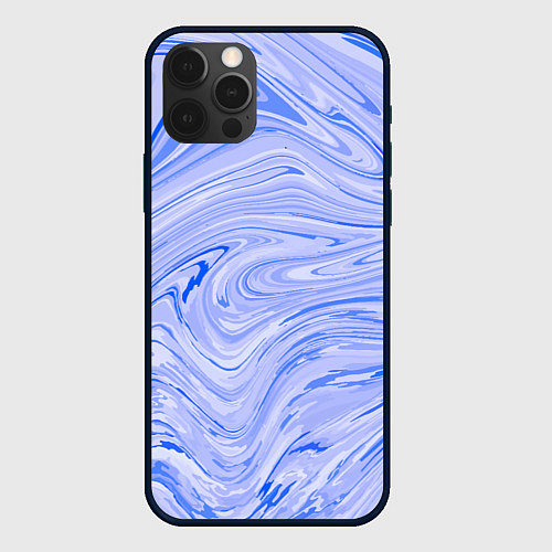 Чехол iPhone 12 Pro Max Abstract lavender pattern / 3D-Черный – фото 1