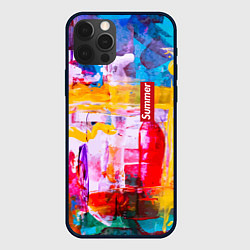 Чехол для iPhone 12 Pro Max Импрессионизм Лето Абстракция Impressionism Summer, цвет: 3D-черный