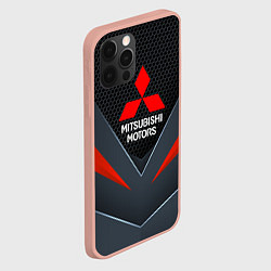 Чехол для iPhone 12 Pro Max MITSUBISHI - TECHNOLOGY ТЕХНОЛОГИИ, цвет: 3D-светло-розовый — фото 2