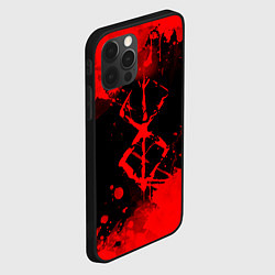 Чехол для iPhone 12 Pro Max КЛЕЙМО ЖЕРТВЫ - BERSERKБЕРСЕРК, цвет: 3D-черный — фото 2