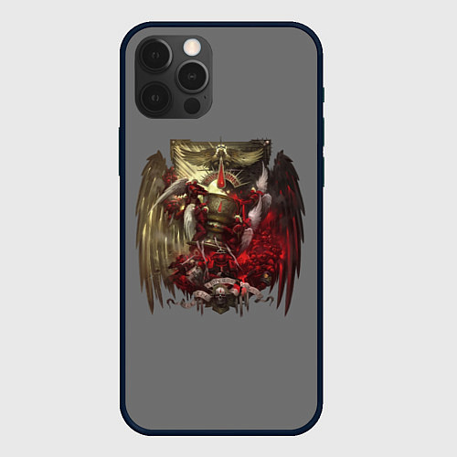 Чехол iPhone 12 Pro Max Blood Angels symbol / 3D-Черный – фото 1