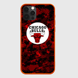 Чехол для iPhone 12 Pro Max CHICAGO BULLS ЧИКАГО БУЛЛС NBA, цвет: 3D-красный