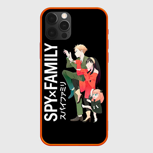 Чехол iPhone 12 Pro Max Spy Family Семья Шпиона / 3D-Красный – фото 1