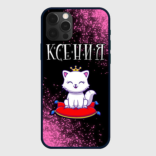 Чехол iPhone 12 Pro Max Ксения КОШКА Арт / 3D-Черный – фото 1