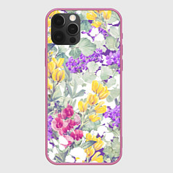 Чехол iPhone 12 Pro Max Цветы Красочный Луговой Узор